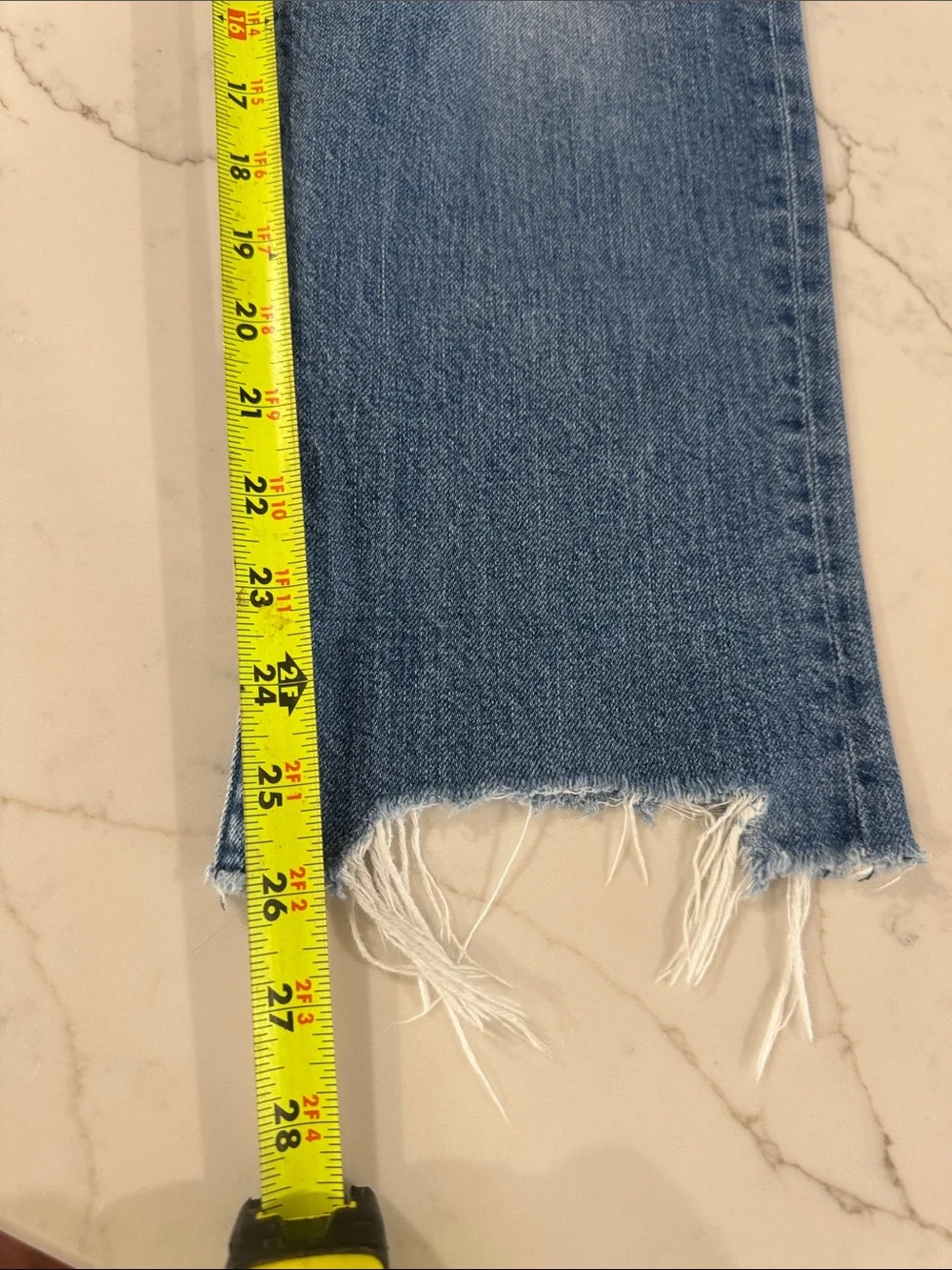 Abercrombie & Fitch Light Wash Distressed Boyfriend Jeans